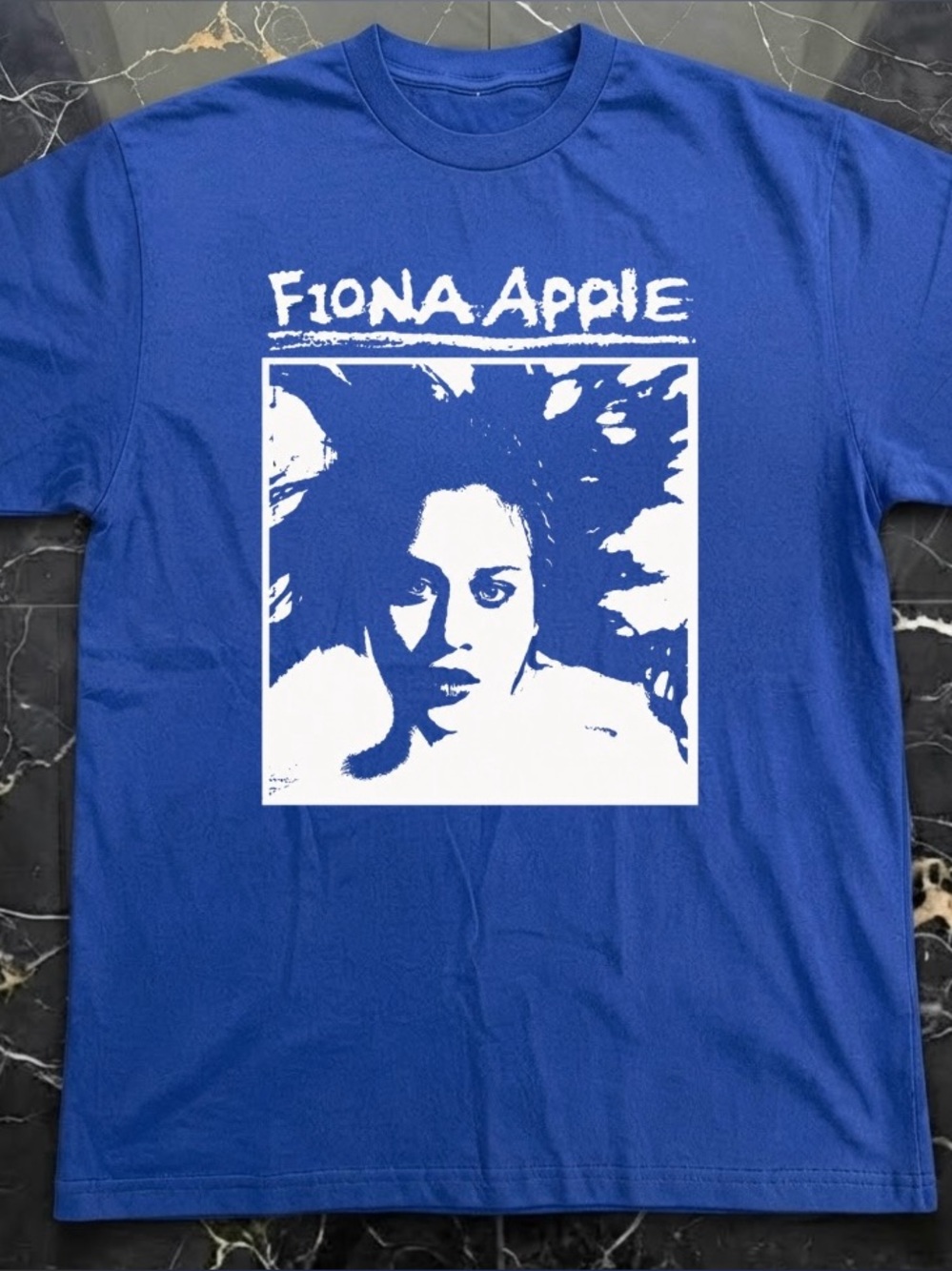 Fiona Apple Face Graphic & Retro Typography  Vintage Concert Style  T-Shirt